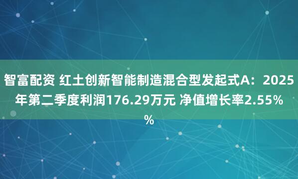 智富配资 红土创新智能制造混合型发起式A：2025年第二季度利润176.29万元 净值增长率2.55%